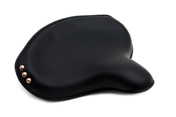 V-Twin - 47-0555 - Black Leather Replica Army Solo Seat