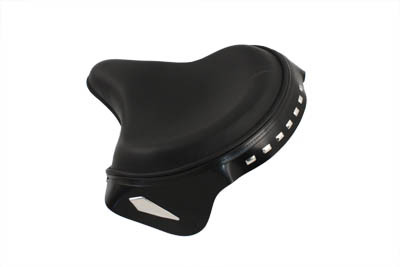 Corbin Gentry - Police Black Solo Seat with Spears fits '41-'84 FL, '37-'48 UL Models