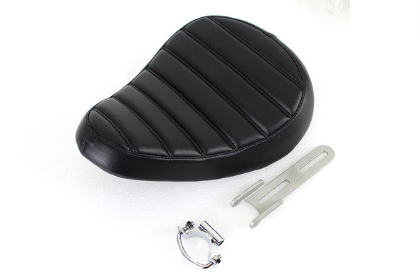 V-Twin - Bates Tuck and Roll Style Solo Seat fits '58-'64 FL Model