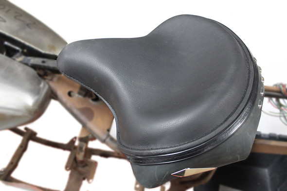 V-Twin - 47-0907 - Black Police Solo Seat Kit