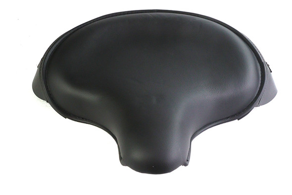 V-Twin - Black Leather Police Solo Seat fits '09-Up FLTP, '82-'94 FXR Models (OEM #52239-87)