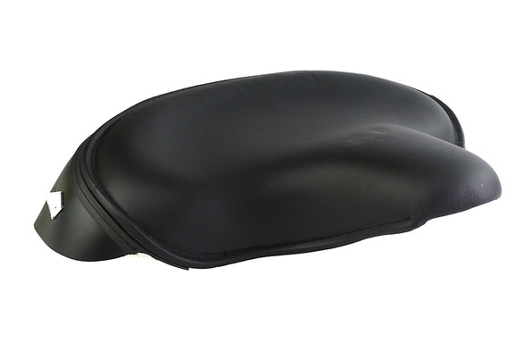V-Twin - Black Leather Police Solo Seat fits '09-Up FLTP, '82-'94 FXR Models (OEM #52239-87)