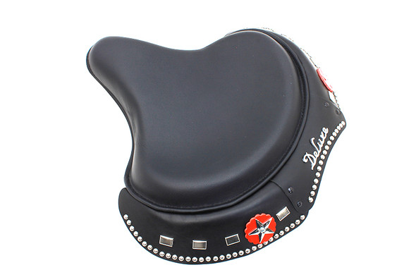 V-Twin - 47-0953 - Corbin Gentry Black Leather Solo Seat