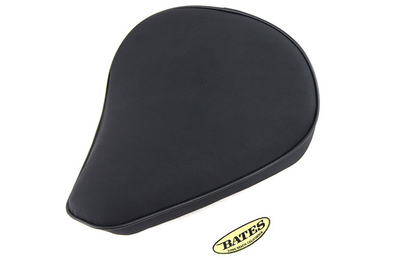 V-Twin - Black Suede Solo Seat Large Pan fits Custom Application