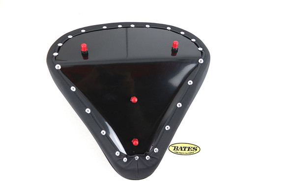 V-Twin - 47-1680 - Black Suede Solo Seat Large Pan
