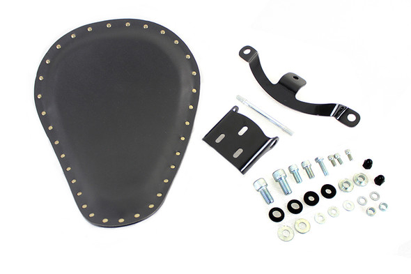 V-Twin - Solid Mount Bates Bobber Solo Seat Kit fits '10-Up Sportster Models