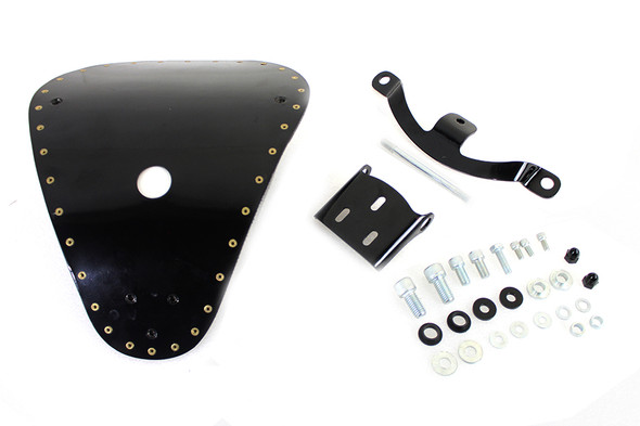 V-Twin - Solid Mount Bates Bobber Solo Seat Kit fits '10-Up Sportster Models