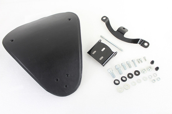 V-Twin - Solid Mount Bates Bobber Solo Seat Kit fits 2010-Up Sportster Models