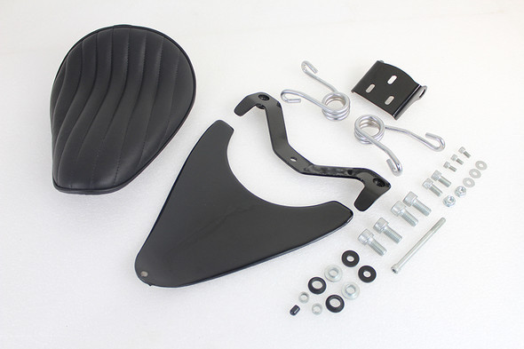 V-Twin - 47-1816 - Spring Mount Bates Tuck and Roll Solo Seat Kit
