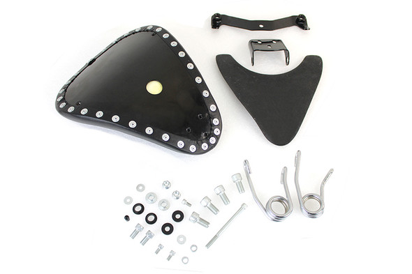 Corbin Gentry - Spring Mount Bates Tuck and Roll Solo Saddle Seat Kit fits '04-'06, 2010-Up Sportster Models