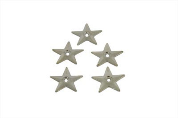 V-Twin - 48-0074 - Chrome Saddlebag Star