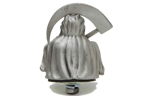 V-Twin - 48-0135 - Grim Reaper Front Fender Top Ornament Silver