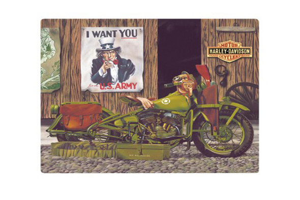 V-Twin - 48-0217 - Freedom Riders Die-Cut Tin Sign