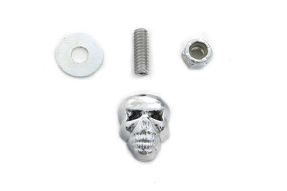 V-Twin - 48-0302 - Chrome Deco Skull