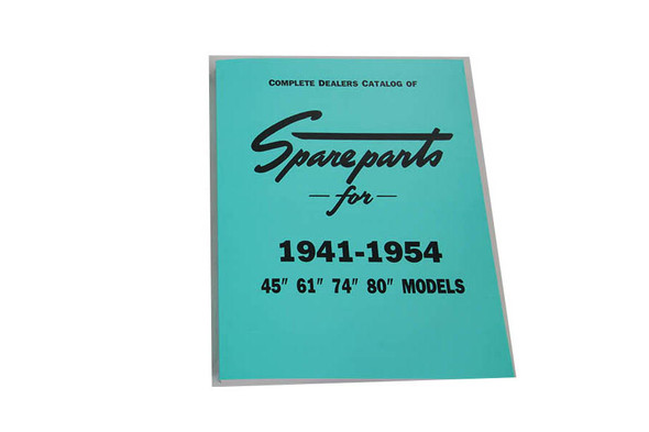 V-Twin - 48-0309 - UL-SV-Knucklehead Spare Parts Book - Fits 1941-1954 Harley-Davidson FL, 1941-1948 UL, 1941-1954 WL