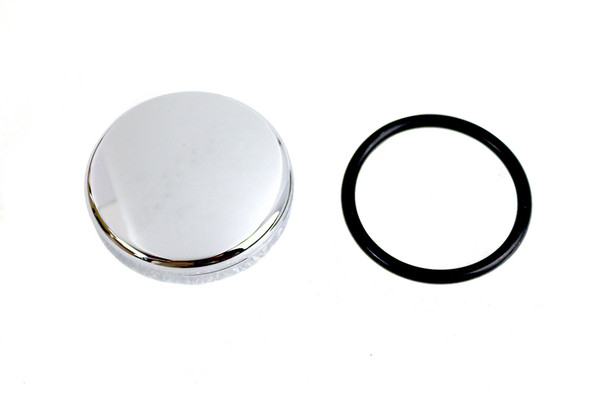 V-Twin - 48-0424 - Chrome Fork Lock Cover