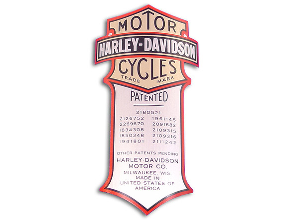 V-Twin - 48-0452 - OE Spring Fork Shock Logo Decal Curved