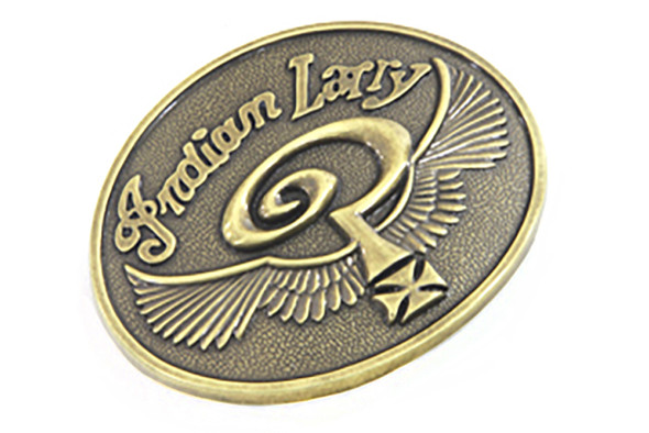 V-Twin - 48-1111 - Indian Larry Oval Belt Buckle