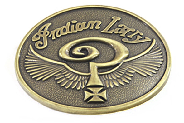 V-Twin - 48-1111 - Indian Larry Oval Belt Buckle