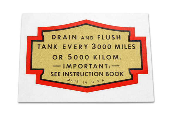 V-Twin - 48-1380 - Oil Tank Decal