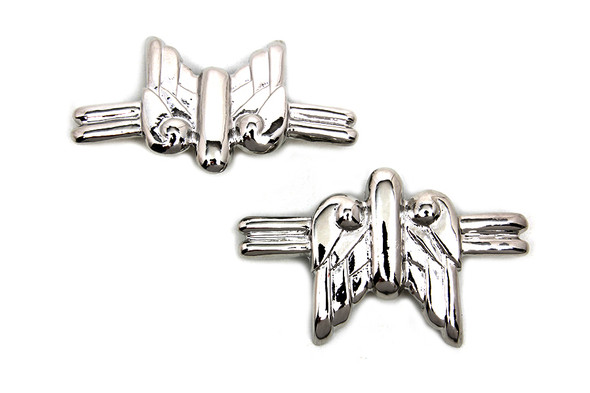 V-Twin - 48-1434 - Flying Fender Medallion Set