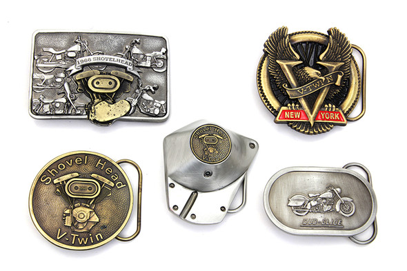 V-Twin - 48-1525 - Shovelhead Belt Buckle Set