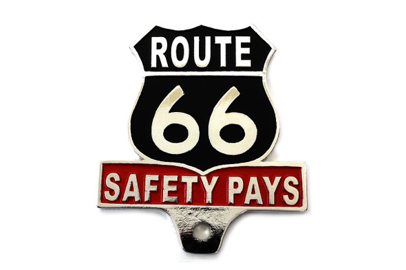 V-Twin - 48-1606 - Route 66 License Plate Topper