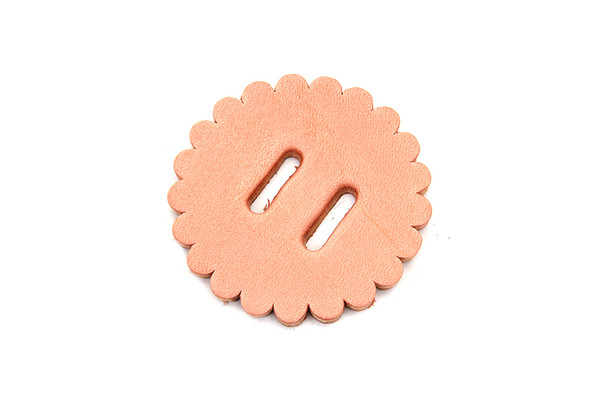 V-Twin - 48-1668 - Natural Leather Concho Rosette 2 inch