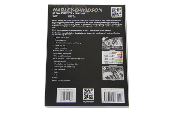 V-Twin - 48-1760 - Clymer Repair Manual for 1986-2003 XL