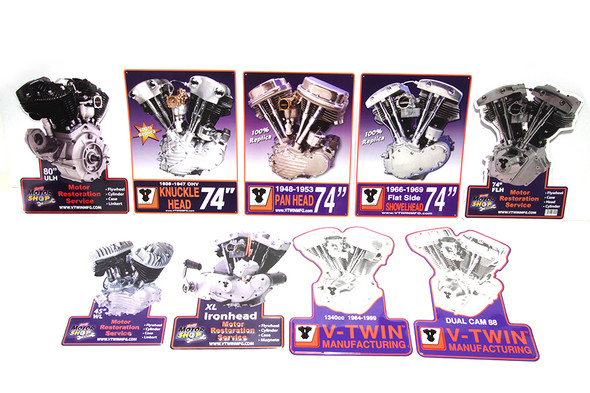 V-Twin - 48-1811 - Motor Model Plaque Set