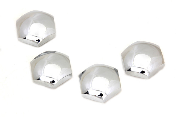 V-Twin - 49-0037 - Rocker Shaft End Nut Stock Chrome - Fits 1942-1947 Harley-Davidson FL, 1936-1947 EL