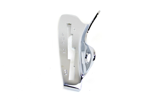 V-Twin - 49-0073 - Chrome Left Side Tank Hand Shifter Gate - Fits 1937-1946 Harley-Davidson EL (3-speed), 1937-1946 UL (3-speed)