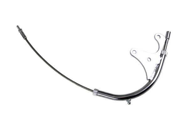 V-Twin - 49-0126 - Clutch Cable Chrome - Fits 1947-1952 Harley-Davidson W, 1947-1973 G