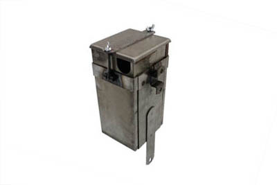V-Twin - 49-0302 - Servi-Car Black Battery Box - Fits 1940-1963 Harley-Davidson G (Servi-car)