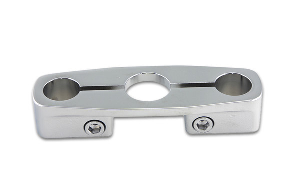V-Twin - 49-0315 - Chrome Plated Inline Triple Tree - Fits 1936-1957 Harley-Davidson WL