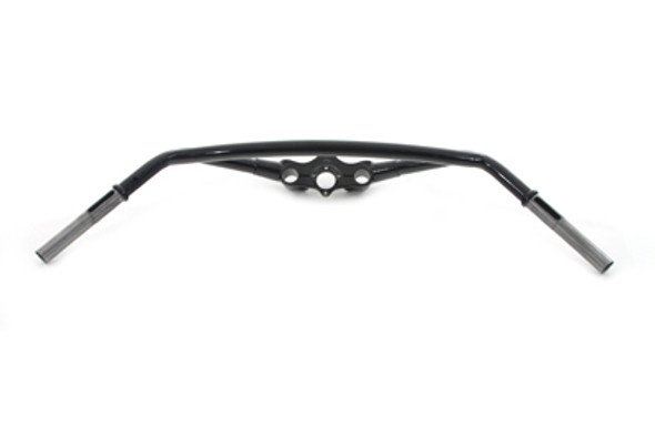 V-Twin - 49-0373 - Hollywood Style Offset Handlebars Black