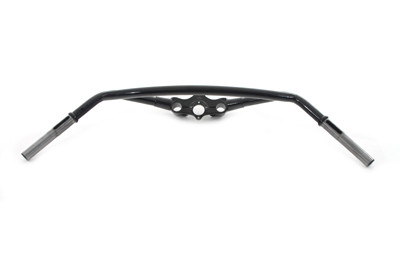 V-Twin - 49-0373 - Hollywood Style Offset Handlebars Black - Fits 1946-1948 Harley-Davidson UL, FL