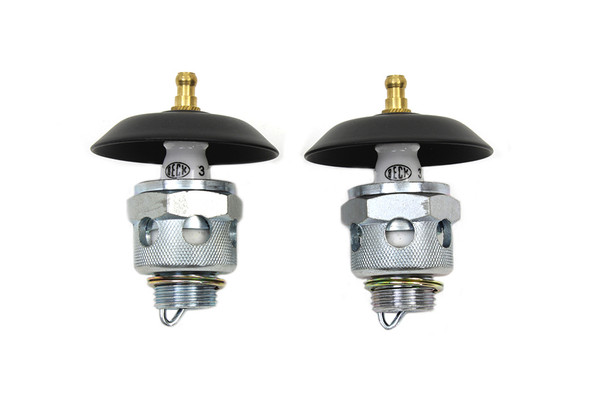 V-Twin - 49-0448 - Globe 18mm Spark Plug Kit - Fits 1936-1947 Harley-Davidson W, EL, U, 1941-1947 FL