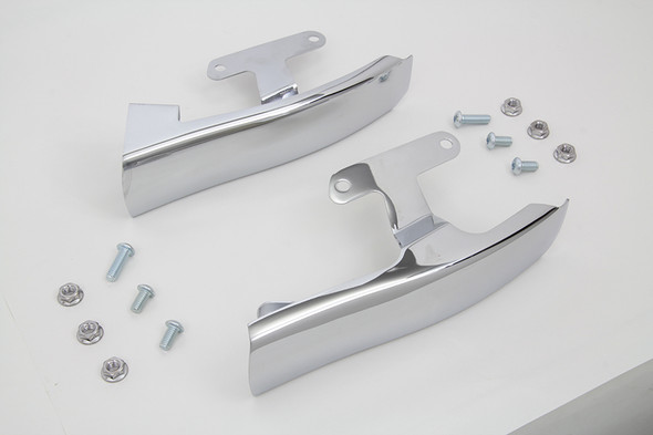 V-Twin - 49-0468 - Chrome Saddlebag Filler Strip Set - Fits 2009-2013 Harley-Davidson FLT