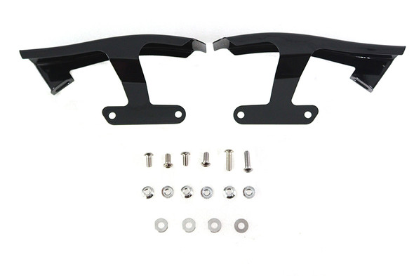 V-Twin - 49-0469 - Black Saddlebag Filler Strip Set - Fits 2009-2013 Harley-Davidson FLT