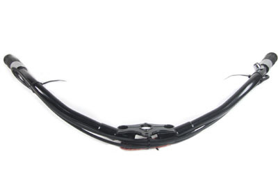 V-Twin - 49-0483 - Inline Spring Fork Handlebar Assembly Black - Fits 1938-1945 Harley-Davidson UL, 1936-1952 WL, 1936-1940 EL, 1941-1945 FL, 1936-1958 G