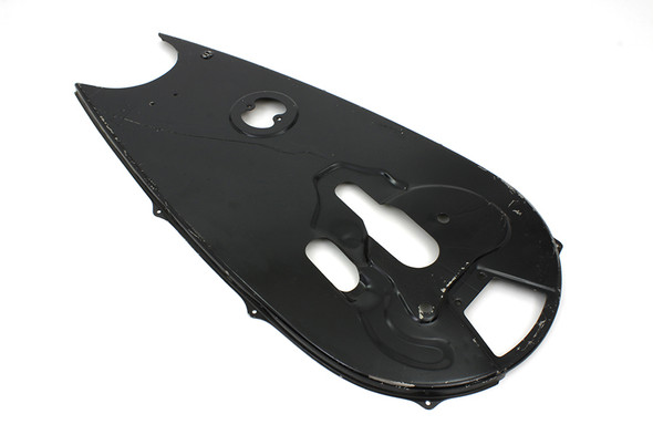 V-Twin - 49-0492 - Black Rigid Chain Guard - Fits 1941-1957 Harley-Davidson FL, 1936-1952 EL