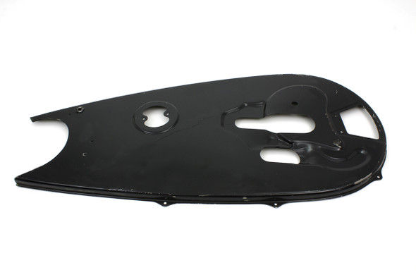 V-Twin - 49-0492 - Black Rigid Chain Guard - Fits 1941-1957 Harley-Davidson FL, 1936-1952 EL