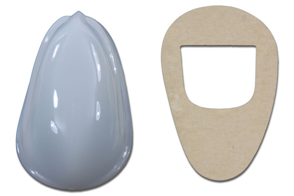 V-Twin - 49-0597 - Front Fender Lamp Lens Only - Fits 1937-1948 Harley-Davidson UL, 1936-1940 EL, 1941-1948 FL