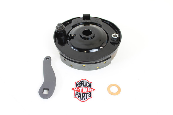 V-Twin - 49-0613 - 1936 Rear Brake Backing Plate Assembly Kit