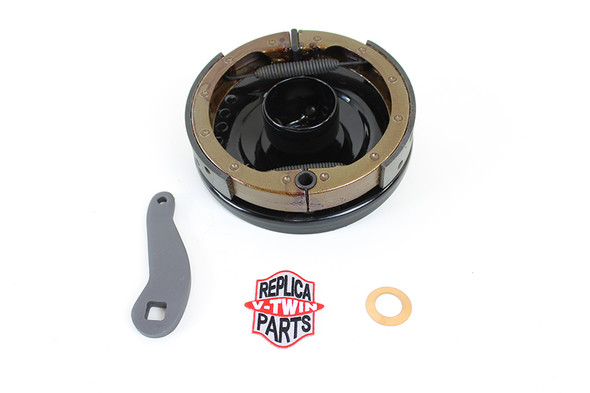 V-Twin - 49-0613 - 1936 Rear Brake Backing Plate Assembly Kit