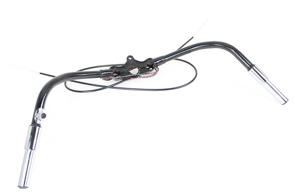 V-Twin - 49-0615 - Spring Fork Handlebar Assembly Black