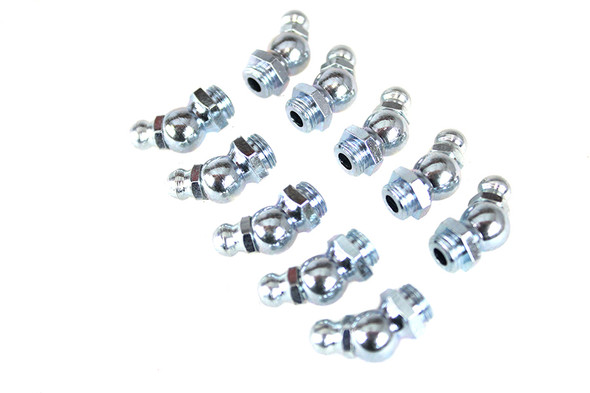 V-Twin - 49-0637 - Alemite Grease Fitting White Zinc - Fits 1936-1938 Harley-Davidson EL, UL, 1936-1940 WL