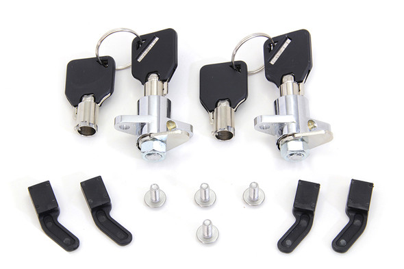 V-Twin - 49-0724 - Saddlebag Lock and Key Kit - Fits 1993-2013 Harley-Davidson FLT