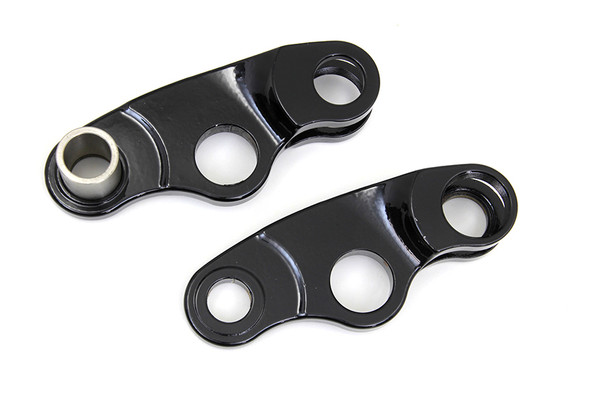 V-Twin - 49-0738 - Black Spring Fork Rocker Set - Fits 1997-2005 Harley-Davidson FLSTS